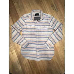 Freenote cloth shirt Mens Medium long sleeve button up Cotton/silk  Made in USA.